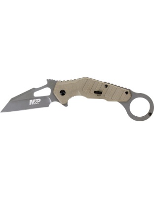 Smith & Wesson Knife M&P Extreme Ops 3" Karambit Spring Assist Flat Dark Earth