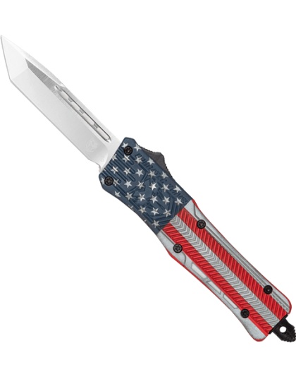 Cobratec Knives Large CTK1 Out-the-Front American Flag Crkte 3" Tanto