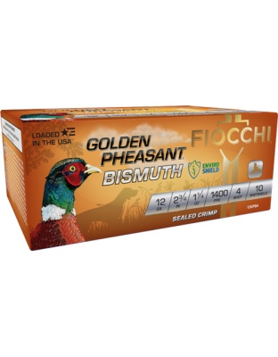 Fiocchi Golden Pheasant 12 Gauge 2.75" 1-1/4 Ounce #4 10 Rounds
