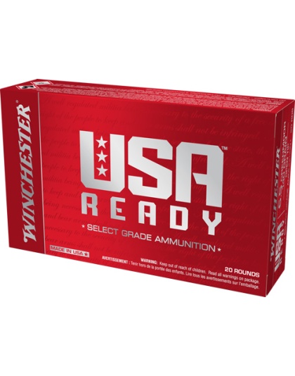 Winchester Ammunition USA Ready 6.5 Cm 140 Grain Open Tip Match 20 Rounds 10 Boxes per Case