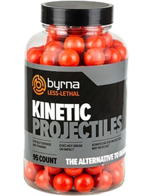 Byrna Technologies Kinetic Projectiles 95 Count Tub.61 Caliber Fits Cl Launcher