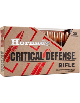 Hornady Critical Defense 30 Carbine 110 Grain Ftx 25 Rounds 10 Boxes per Case