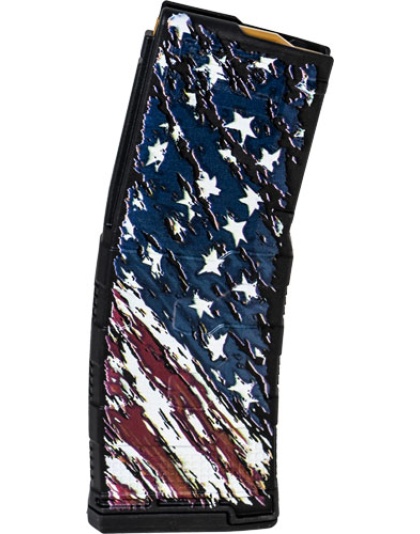 AMEND2 AR-15 Magazine 5.56X45 30 Rounds Poly MOD3 American Flag