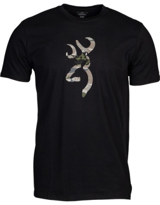 Browning Short-Sleeve T-Shirt Camo Buckmark Black/Ovix X-Large
