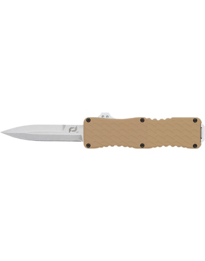 Schrade Knife Uproar D/A Out-the-Front 3" D2 Bayonet Point Flat Dark Earth/Stainless Steel