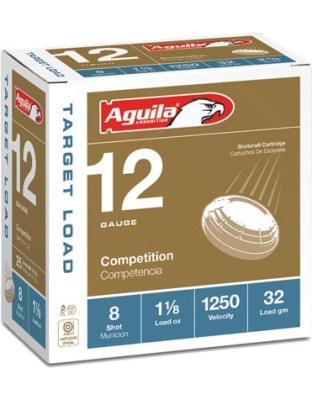Aguila Shotshell 12 Gauge 2.75" 1-1/8 Ounce #8 250 Rounds Case Lot