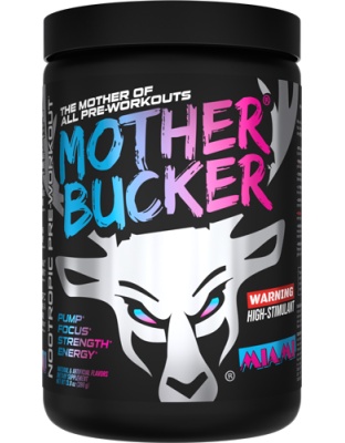 Bucked Up Pre-Workout Mother Bucker Miami 20 Servings