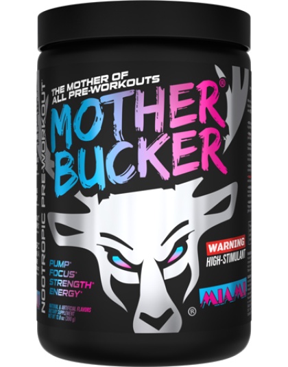 Bucked Up Pre-Workout Mother Bucker Miami 20 Servings