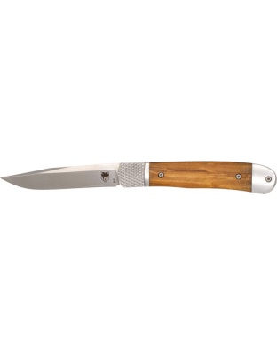 Cobratec Knives Trapper Hidden Release 3.12" Olive Wood D2