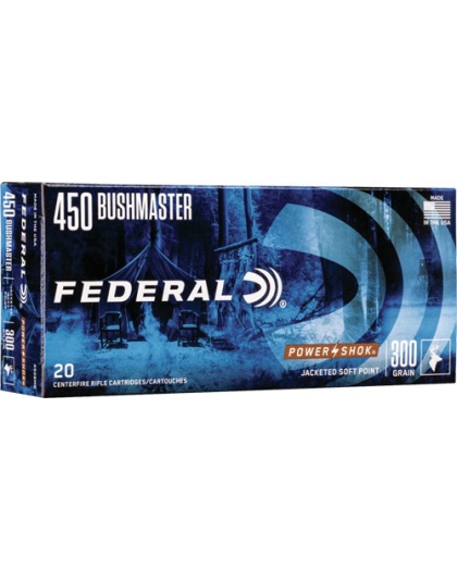 Federal Power-Shok 450 Bm 300 Grain Sp 20 Rounds 10 Boxes per Case