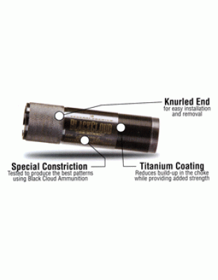 Carlsons Choke Tube Black Cloud 12 Gauge M-Range Invector+