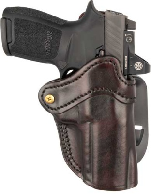 1791 Gunleather PDH2.4S Paddle Holster Mult Fit or Right-Hand HK VP9/Similar Brown