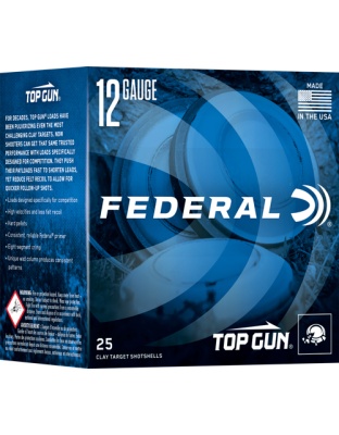 Federal Top Gun 12 Gauge 1 Ounce #8 1250 Feet Per Second 250 Rounds Case Lot