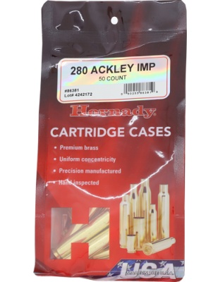 Hornady Unprimed Cases 280 Ackley Improved 50 Pack 5-Pack/Cs