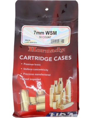 Hornady Unprimed Cases 7 mm Winchester Short Magnum 50 Pack 5-Pack/Cs