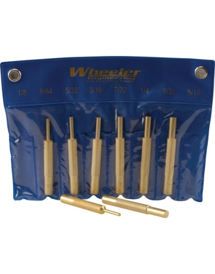 Wheeler 8-Pc Brass Punch Set with Storage Pouch