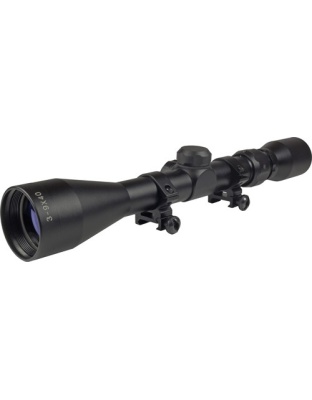 Truglo Scope Buckline 3-9X40MM Bdc Black with Weaver Rings