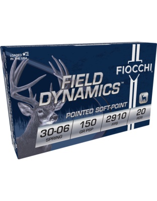 Fiocchi 30-06 150 Grain Pointed Soft Point 20 Rounds 10 Boxes per Case