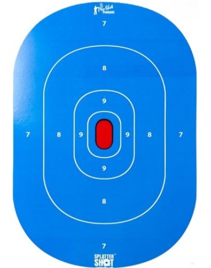 Pro-Shot Products Splatter Shot Target 12"X18" Silhouette Low Light Blue 8-Pack