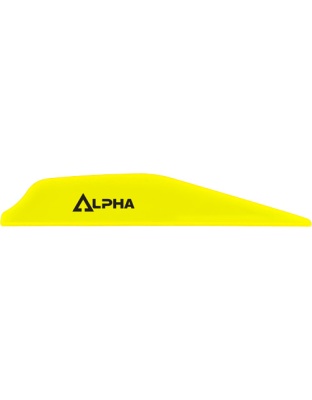Bohning Alpha AR 1250 Vane 2.8" Neon Yellow 36-Pack