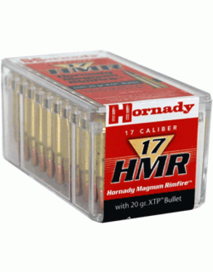 Hornady 17HMR 20 Grain XTP 2375 Feet Per Second 50 Rounds 40 Boxes per Case