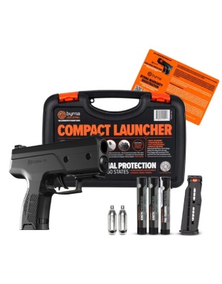 Byrna Technologies Cl Universal Kit Steel Gray with 2 Mags & Projtl 61 Caliber
