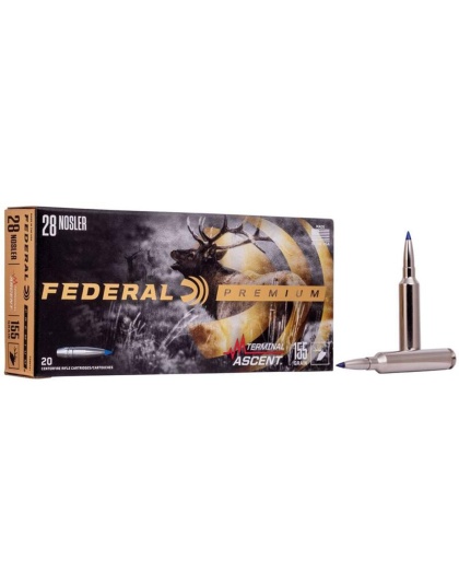 Federal Terminal Ascent Rifle Ammunition .28 Nosler 155gr 3200 fps 20/ct