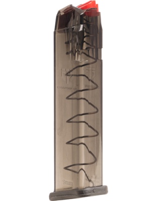 Elite Tactical Systems Group Ets Magazine for Glock 9 mm 22 Rounds Carbon Smoke Fit 17/19/26