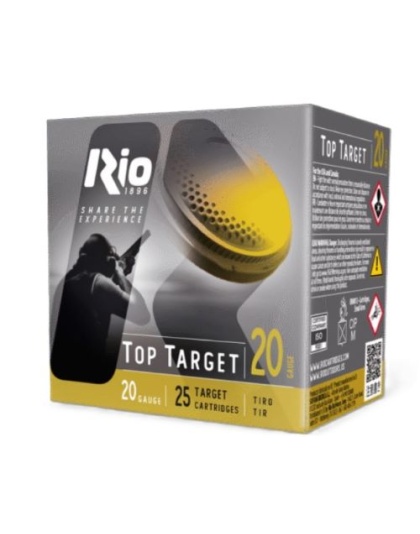 Rio Ammunition Trap Target 20 Gauge 2.75" 7/8 Ounce #8 1250 Feet Per Second 250 Rounds Case