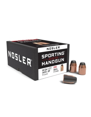 Nosler Sporting Handgun Revolver Bullets.44 cal.429" 240 gr JSP 250/ct