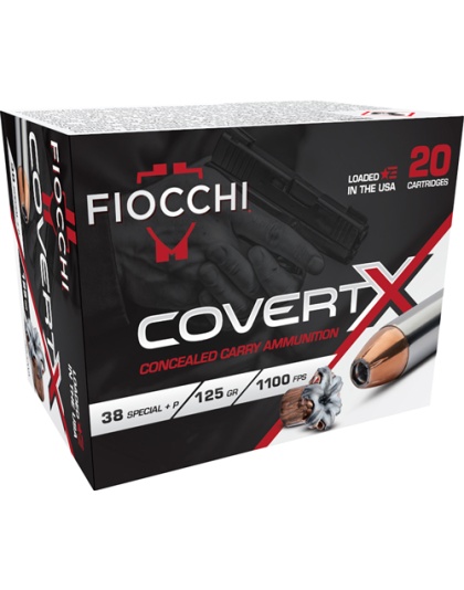Fiocchi 38 Special +P 125 Grain Jacketed Hollow Point 20 Rounds 10 Boxes per Case