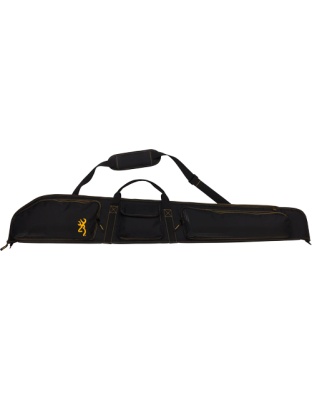 Browning Buck Mark Logo Gun Case 52" Shotgn Black/Gld with Slng