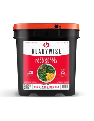 Readywise Freeze Dried Vegetable Bucket 120 Servings