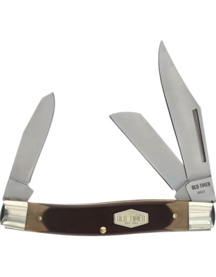 Old Timer Knife Senior 3-Blade 3" Stainless Steel Delrin