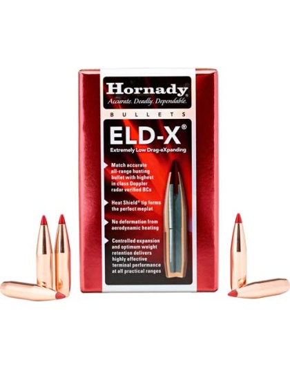 Hornady Bullets 338CAL..338 230 Grain. ELD-X 100 Count 15 Boxes per Case