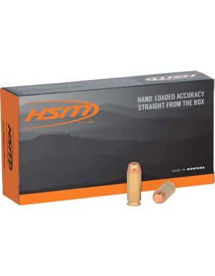 HSM Ammo 10 mm 200 Grain Full Metal Jacket 50 Rounds 10 Boxes per Case