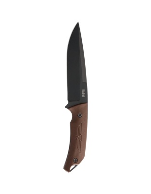 Ka-Bar Jarosz Turok Fixed Knife 6-1/4" Clip Point Blade Brown