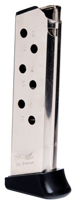 Walther Magazine Ppk/S .380 Automatic Colt Pistol 7 Rounds Finger Rest Nickel