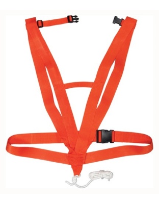 Hunters Specialties Deer Drag Deluxe Body Harness Style Safety Orange