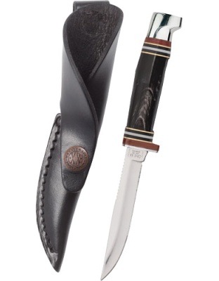 Case Knives Buffalo Horn Hunter & Leather Sheath