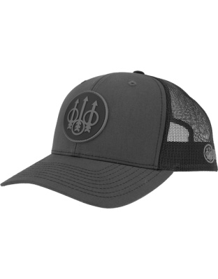 Beretta Cap Js Trucker Circle Patch Mesh Back Charcoal/Black