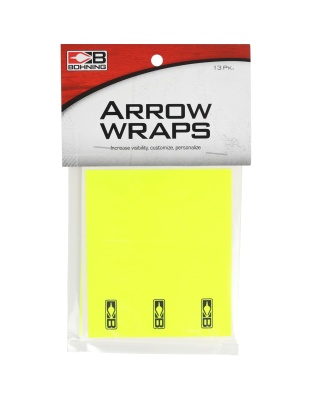 Bohning Blazer Arrow Wraps Neon Yellow 4 in. 13 pk.