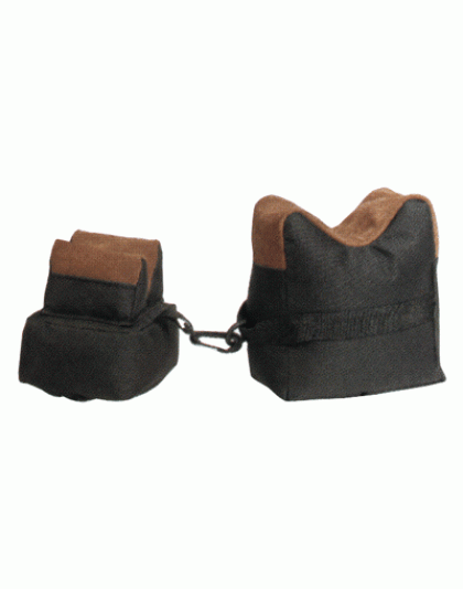 Max-Ops Toc Bench Bag 2-Pc Set Black Fabric/Tan Leather