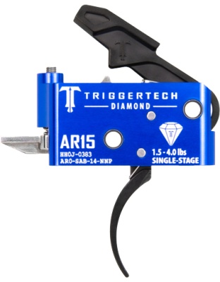 Triggertech AR-15 Single Stage Black Diamond Pro Curved