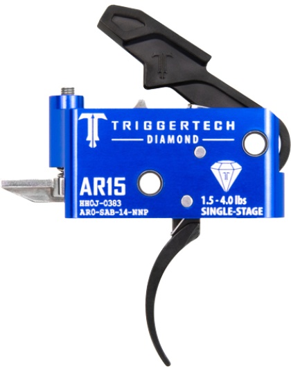Triggertech AR-15 Single Stage Black Diamond Pro Curved