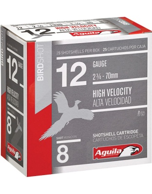 Aguila Shotshell 12 Gauge 2.75" 1-1/4 Ounce #8 25 Rounds 10 Boxes per Case