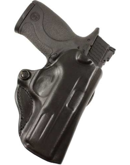 Desantis Mini Scabbard Leather 1911 5" Black Right-Hand Outside-the-Waistband Holster