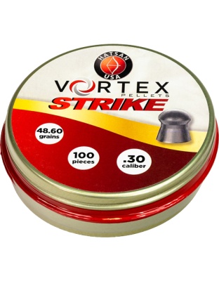 Hatsan Airguns Vortex Strike Pellets 30 48.60 Grain 100 Per Tin