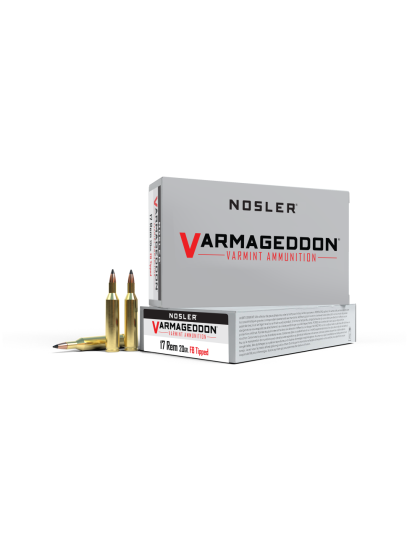 Nosler Varmegeddon Rifle Ammunition .17 Rem 20 gr FB Tipped 4200 fps 20/ct