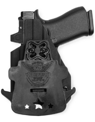 We the People for Glock 43/43X with Optic Black Right-Hand Outside-the-Waistband Holster
